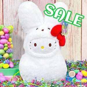 Easter Sanrio Hello Kitty × Peeps Bunny 12” Large Plush Stuffed Animal Bunny NWT